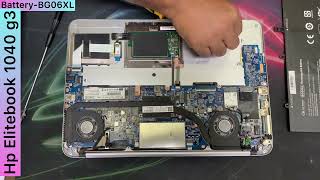 How to change Hp Elitebook 1040 g3 batteryEasy to replace hp batteryBG06XL batterylaptophp [upl. by Nelak]