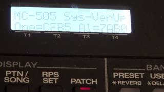 Roland MC505 Operating System Update to 107 [upl. by Lauer30]