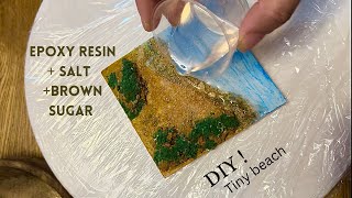 Miniature Epoxy Resin Art  Resin beach Fridge magnet  5MinuteCraftsYouTube [upl. by Lerner617]