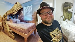 Jurassic Park Themed Airbnb  8 Dinosaur Themed Bedrooms  Raptor Retreat amp Jurassic World House [upl. by Assiar863]