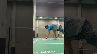 How to practice backhand clear by yourself badminton [upl. by Scherle]