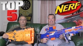 TOP 5 NERF BROCHE49 et BLASTER JOUANNERF en français FR [upl. by Ainoda]