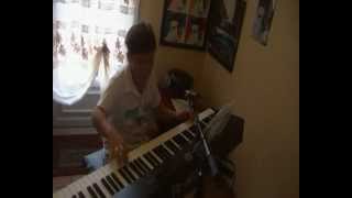 Im walking FATS DOMINO Raffi the blues kid on piano [upl. by Ihsar]