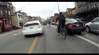 Cyclists lose bike lanes to parked cars  Torontos increasing problem [upl. by Ney]