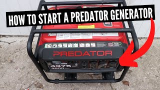 How To Start A Predator Generator [upl. by Akinom]