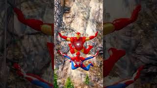 GTA V  IRONMAN AND SPIDERMAN TAKE REVENGE FROM BLANKA coffin dance song cover [upl. by Ttayw]