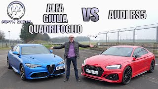 Alfa Giulia Quadrifoglio vs Audi RS5 ShootOut  Fifth Gear [upl. by Anoy136]