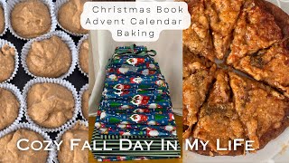 Cozy Fall Day In My Life Christmas Book Advent Calendar  Christmas Tree Advent Calendar Baking [upl. by Kamal639]