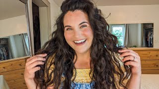 TRELUXE ALOE VERA CURL PRIMER WAVY CURLY HAIR ROUTINE [upl. by Dolloff]