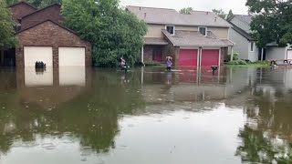 Several streets in East Lansing closed due to flooding [upl. by Koblas]