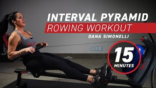 Interval Pyramid Rowing Workout  Intermediate  15 Minutes [upl. by Deina760]