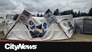 Edmonton Heritage Festival cancels final day after storm damages critical infrastructure [upl. by Sinai]