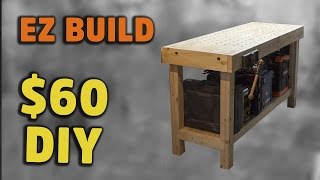 BUILD Simple torsion box workbench with handy fixturing surface  HNB 2 [upl. by Xirdnek]