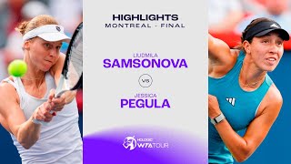 Jessica Pegula vs Liudmila Samsonova  2023 Montreal Finals  WTA Match Highlights [upl. by Twelve491]