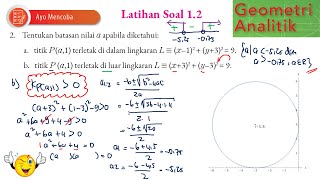 HAL 17 LATIHAN SOAL 12 NO 2 IRISAN KERUCUT KEDUDUKAN TITIK LINGKARAN MATEMATIKA LANJUT SMA KELAS 12 [upl. by Poll]