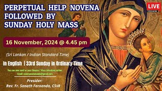 🔴LIVE  NOVENA DEVOTION TO OUR MOTHER OF PERPETUAL HELP AND SUNDAY HOLY MASS I In English [upl. by Curtice325]