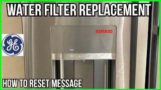 How To Replace GE Water Filter PVD28BYNBFS  reset [upl. by Anna-Maria]