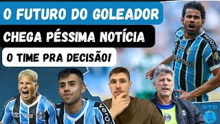 🚨O FUTURO de Diego Costa  Uma PÉSSIMA notícia  Mudança de esquema Opções DECISÃO pro Grêmio hoje [upl. by Notwal509]