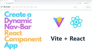 How to Create a Responsive Dynamic NavBar Component Using React with TypeScript [upl. by Nnylf]