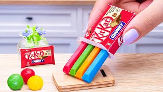 Satisfying KitKat Cake  So Tasty Miniature Rainbow Chocolate Cake Decorating Ideas❤️1000Yummy Cake [upl. by Ilesara]