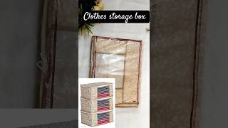 Viral cloth storage box organizer storagebox review shorts new viral trending meesho haul [upl. by Mazel]