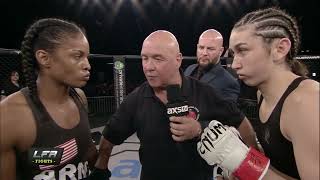 Sabina Mazo quotColombian Queenquot vs Jamie Thorton  BRUTAL HEAD KICK  LFA MMA [upl. by Cicely261]