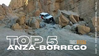 Top 5 OffRoad Trails in AnzaBorrego State Park California in 4K UHD [upl. by Ingrid186]