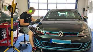 VW Golf 7 GTI Carbon Steel Grey  Detailing  Swissvax  PS Car Garage [upl. by Norehs839]