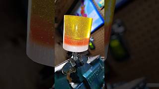 Candy corn barrel shift knob resin metalflake satisfying hotrod custom colors diy halloween [upl. by Delia]