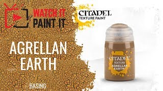 Basing  Citadels TextureTechnical Paint  Agrellan Earth [upl. by Iaw50]