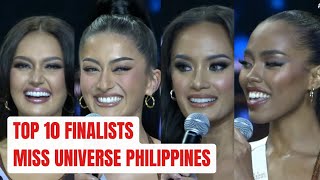 TOP 10 Miss Universe Philippines 2024 [upl. by Gavrilla]