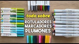 EL MUNDO DE LOS ROTULADORES  DIBUJANDO con ROTULADORES en papel kraft QuédateEnCasa y dibuja [upl. by Fia]