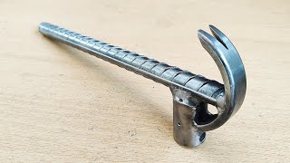 inventions and very practical work crafts of welders  Homemade iron hammer [upl. by Ellevart]