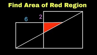 Find Area of the Red Shaded Region Right Triangle [upl. by Yennep]