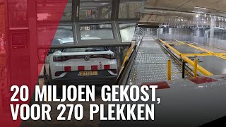 Zo werkt de volautomatische parkeergarage onder de Vijzelgracht [upl. by Seuqirdor835]