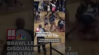 Benchesclearing brawl leads to disqualification of 2 Georgia high school girls basketball teams [upl. by Odnamla]