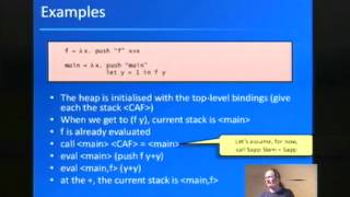 HIW 2012 Simon Marlow Why cant I get a stack trace [upl. by Luanni]