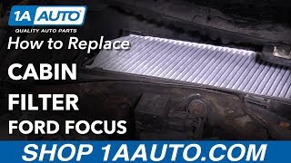 How to Replace Cabin Air Filter 0004 Ford Focus [upl. by Ipoillak]