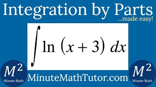 Integration by Parts  Integrate lnx3 dx by Parts [upl. by Johnna]