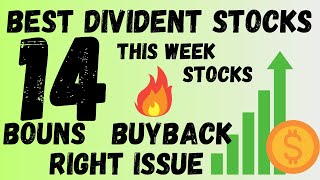 upcoming dividend stocks news [upl. by Inad]