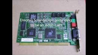 Adlib vs Soundscape vs Sound Canvas vs Sound Blaster [upl. by Pacificas]