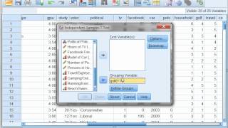 Two Sample t test using SPSS with Dr Ami Gates [upl. by Jolene]