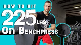 How to Hit 225 LBS on the Bench Press  1 Rep Max Method [upl. by Faline]