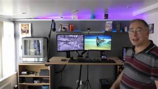 Floating shelves with RGB lighting Unboxing and Install [upl. by Akoek]