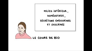 Milieu intérieur homéostasie sécrétions exocrines et endocrines [upl. by Yerffe]