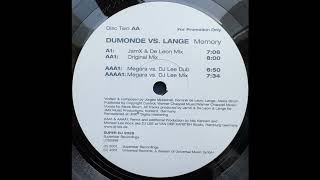 Dumonde vs Lange  Memory JamX amp De Leon Mix 2001 [upl. by Ydurt201]