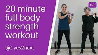 20 minute Full Body Standing Strength Workout with Dumbbells  Seniors Beginners [upl. by Duck]