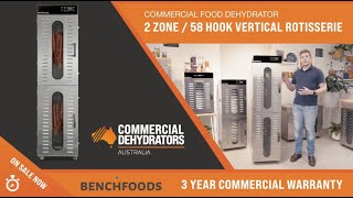 COMMERCIAL DEHYDRATOR 2 Zone  58 Hook Vertical Rotisserie [upl. by Areik]