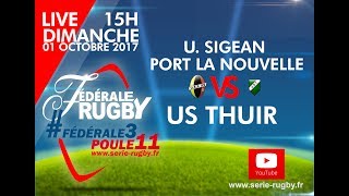 Fédérale3Poule11 J3  U Sigean Port la Nouvelle  US Thuir [upl. by Newman]