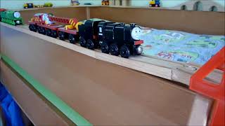 Holzeisenbahn auf dem Hochbett Tom Vol11  Wooden Railway [upl. by Collayer]